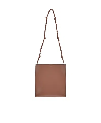 JIL SANDER JIL SANDER TANGLE LOGO PRINTED CROSSBODY BAG