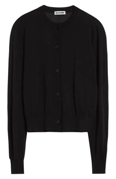 JIL SANDER JIL SANDER MERINO WOOL, CASHMERE & SILK CARDIGAN