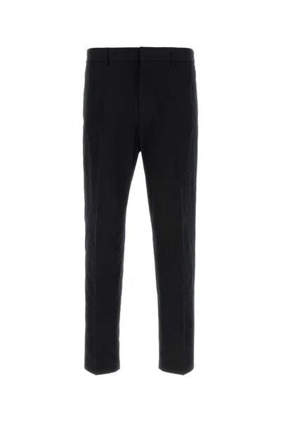 JIL SANDER MIDNIGHT BLUE COTTON PANT