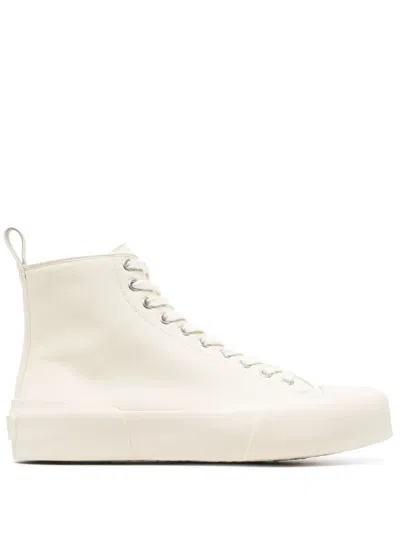 JIL SANDER MONOCHROME HIGH-TOP SNEAKERS