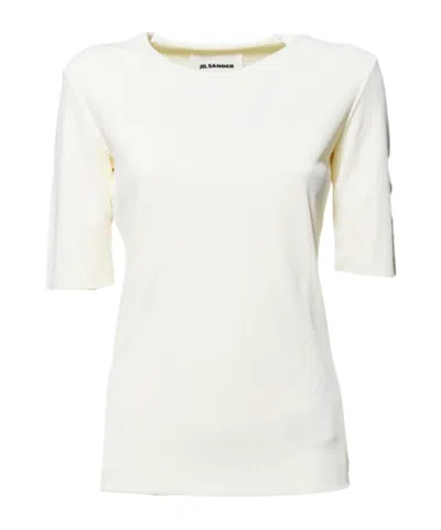 JIL SANDER JIL SANDER CREWNECK SHORT-SLEEVED T-SHIRT