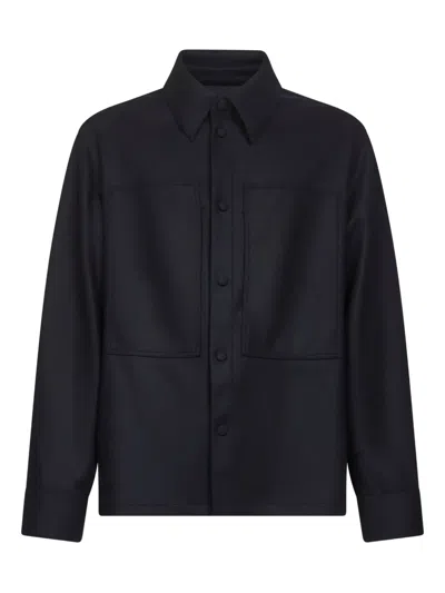 JIL SANDER PATCH-POCKET SNAP-BUTTON SHIRT