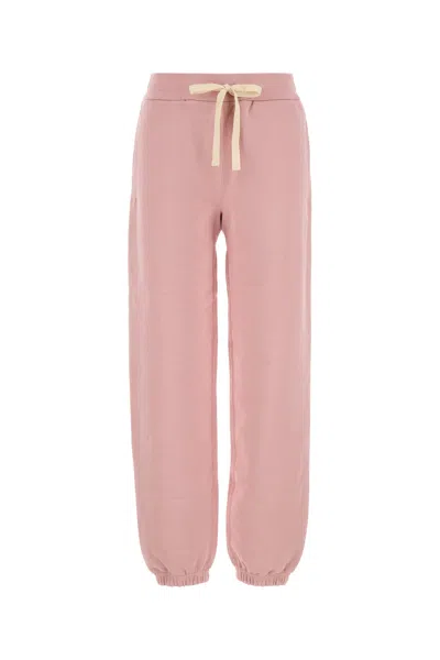 JIL SANDER JIL SANDER PINK COTTON JOGGERS