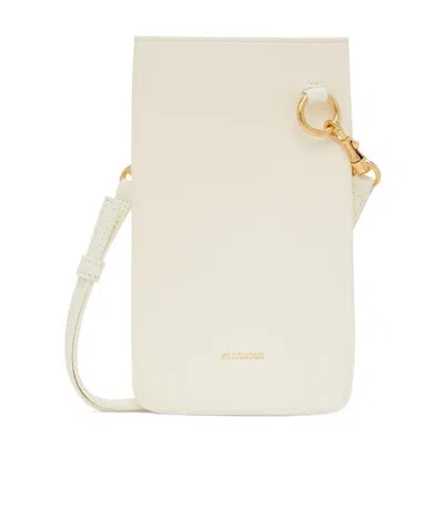 JIL SANDER RECTANGULAR-SHAPED NECK PHONE HOLDER
