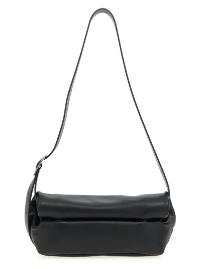 JIL SANDER ROLLUP HAND BAGS BLACK