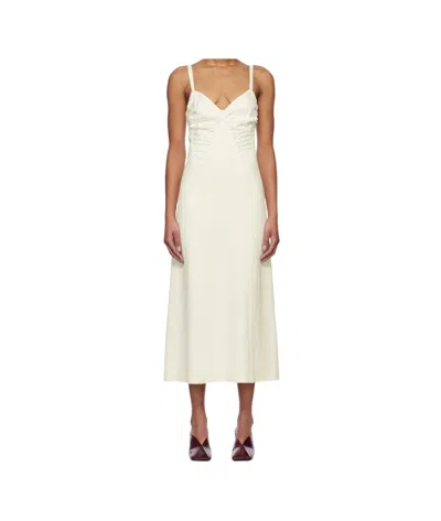 JIL SANDER SLEEVELESS MIDI DRESS