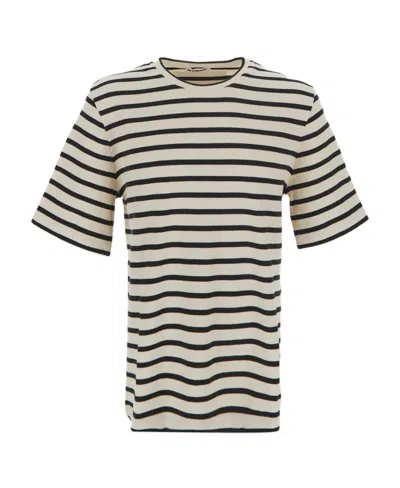 JIL SANDER JIL SANDER STRIPED CREWNECK T-SHIRT