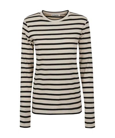 JIL SANDER JIL SANDER STRIPED LONG-SLEEVED T-SHIRT