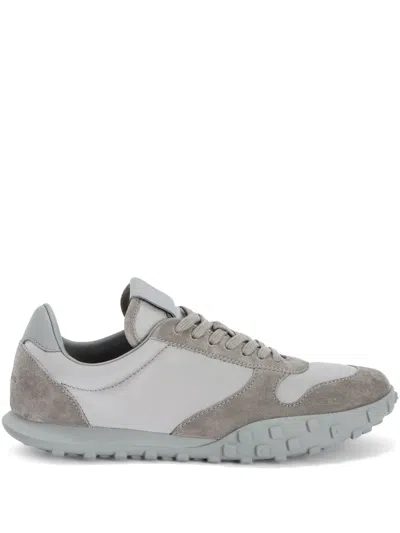 JIL SANDER SUEDE-PANELLED SNEAKERS