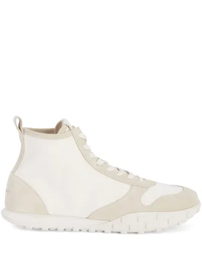 JIL SANDER SUEDE-PANELLED SNEAKERS