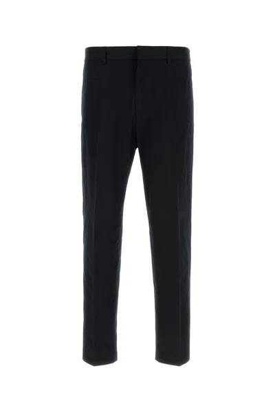 JIL SANDER JIL SANDER MIDNIGHT BLUE COTTON PANT