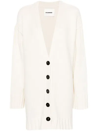 JIL SANDER V-NECK CASHMERE CARDIGAN