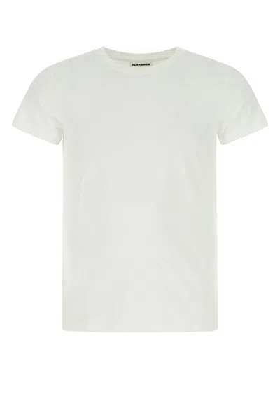 JIL SANDER WHITE COTTON T-SHIRT