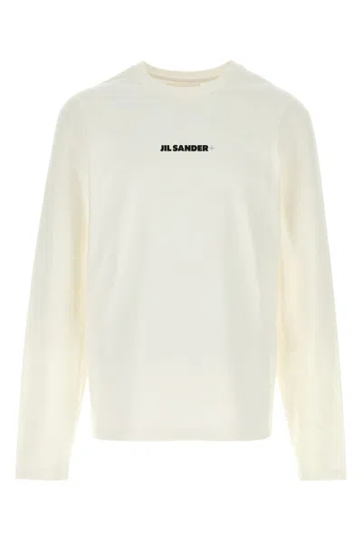 JIL SANDER WHITE COTTON T-SHIRT