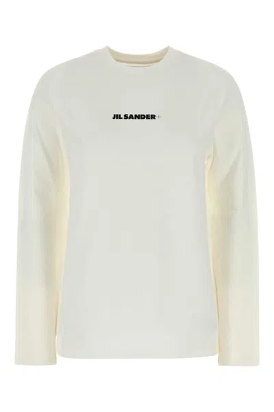 JIL SANDER WHITE COTTON T-SHIRT