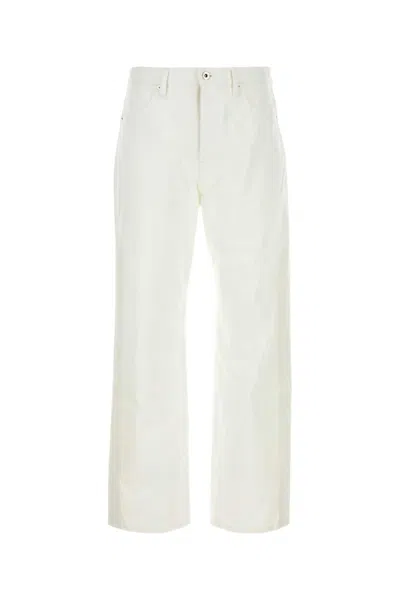 JIL SANDER WHITE DENIM JEANS