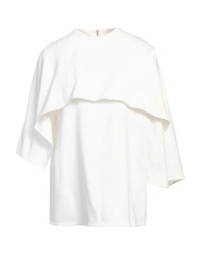 JIL SANDER JIL SANDER WOMAN TOP WHITE SIZE M COTTON