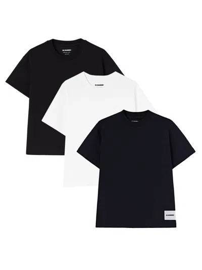 JIL SANDER JIL SANDER WOMEN PACK OF THREE T-SHIRTS