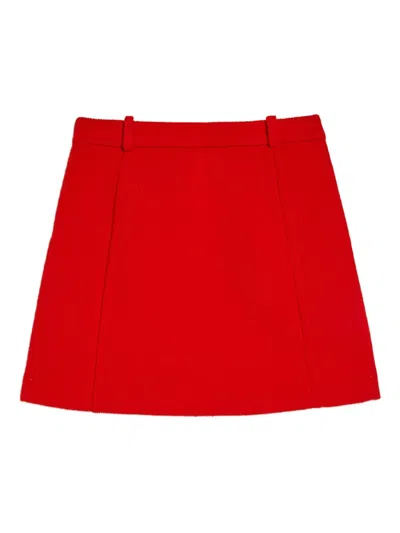 JIL SANDER WOOL MINI SKIRT