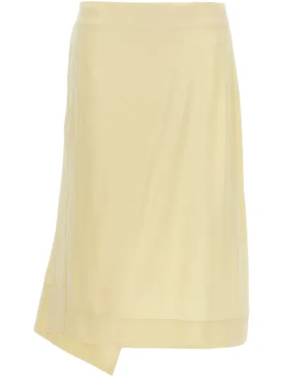JIL SANDER WRAP MIDI SKIRT