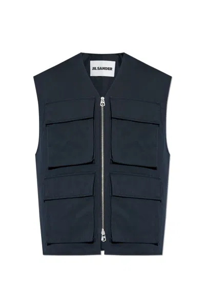 JIL SANDER JIL SANDER ZIP-UP VEST