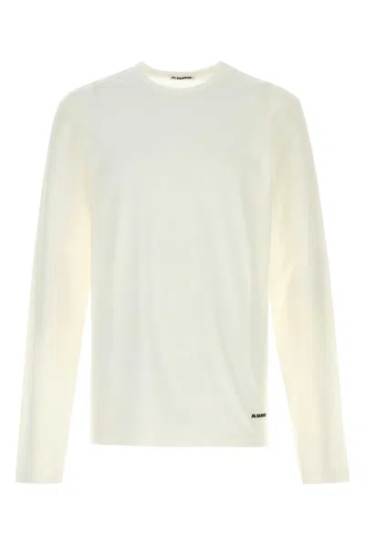 JIL SANDER JIL SANDER WHITE COTTON T SHIRT