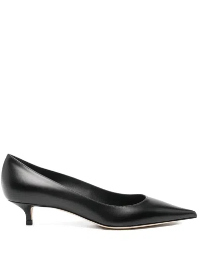 JIMMY CHOO 50MM AMELIA POINTED-TOE KITTEN-HEEL PUMPS