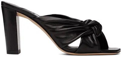 JIMMY CHOO BLACK AVENUE 85 MULES
