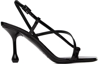 JIMMY CHOO BLACK ETANA 80 HEELED SANDALS