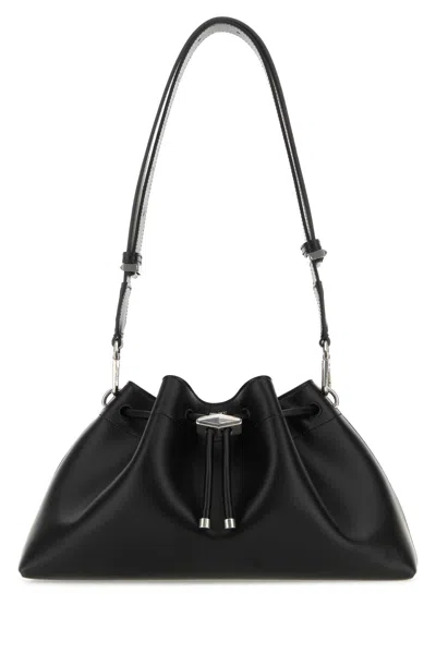 JIMMY CHOO BLACK LEATHER BON BON CROSSBODY BAG