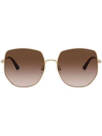 JIMMY CHOO CRYSTAL-EMBELLISHED SUNGLASSES