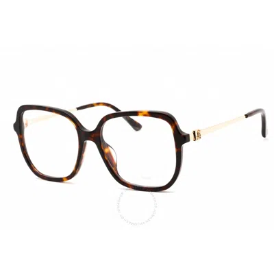 JIMMY CHOO JIMMY CHOO DEMO SQUARE LADIES EYEGLASSES JC376/G 0086 54