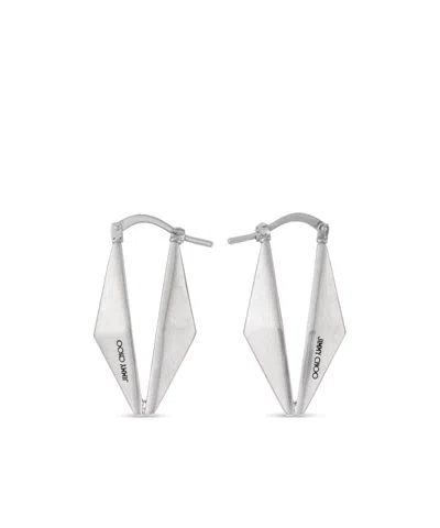 JIMMY CHOO JIMMY CHOO DIAMOND LOGO ENGRAVED EARRINGS