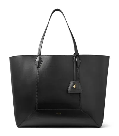 JIMMY CHOO DIAMOND LARGE LEATHER TOTE BAG