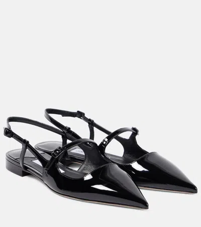 JIMMY CHOO DIDI PATENT LEATHER MARY JANE FLATS
