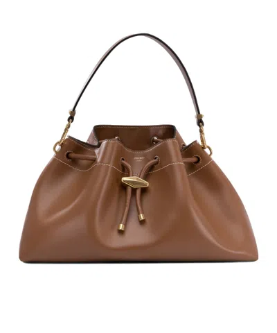 JIMMY CHOO DRAWSTRING SHOULDER BAG