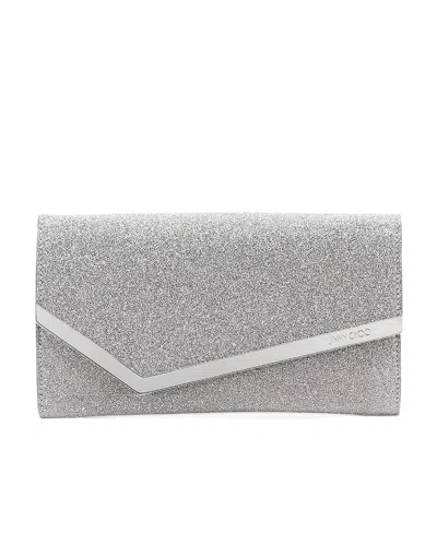 JIMMY CHOO EMMIE SEQUIN SHOULDER BAG