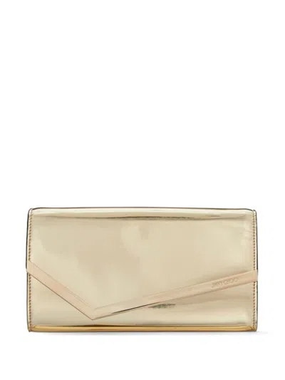 JIMMY CHOO WOMEN GOLDEN EMMIE CLUTCH, ONESIZE LUXURY CLUTCHES FOR WOMEN DARVEYS