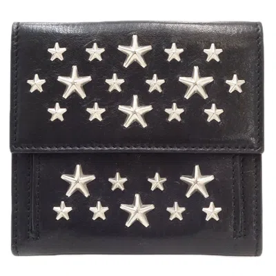 JIMMY CHOO LEATHER WALLET (BI-FOLD) (PRE-OWNED)