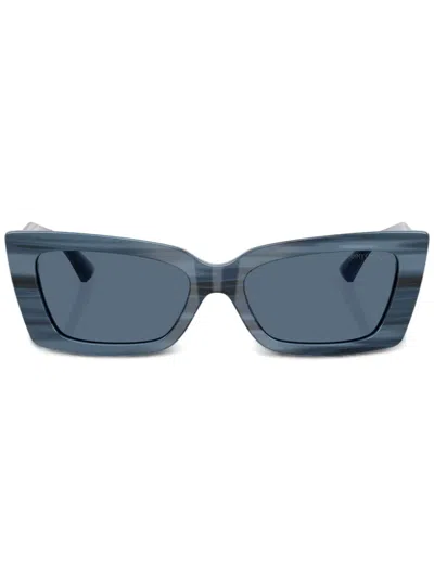 JIMMY CHOO LOGO-PLAQUE SUNGLASSES