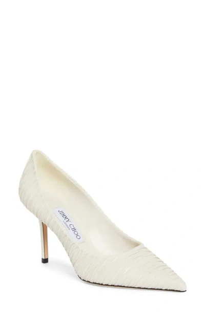 JIMMY CHOO JIMMY CHOO LOVE RUCHED POINTED TOE PUMP