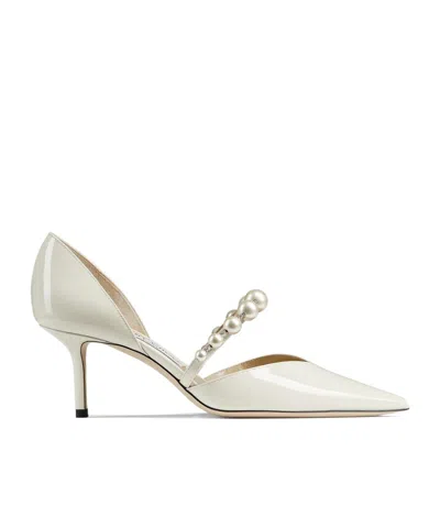 JIMMY CHOO 65MM AURELIE PEARL-EMBELLISHED PUMPS