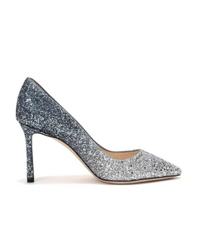 JIMMY CHOO JIMMY CHOO ROMY SLIP-ON GLITTER PUMPS
