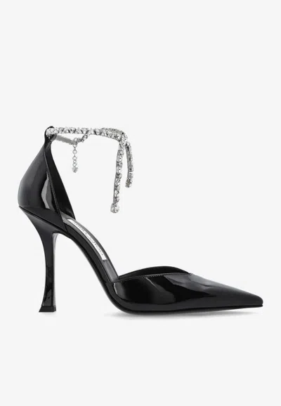 JIMMY CHOO STEVIE 100 LEATHER PUMPS