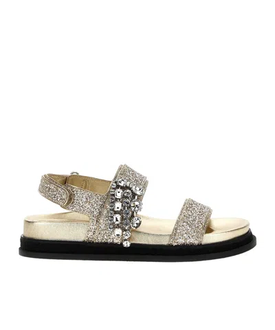 JIMMY CHOO VERITY FLAT SANDALS