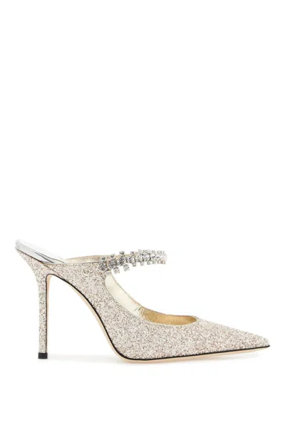 JIMMY CHOO WOMEN'S BING 100 GLITTER FABRIC M