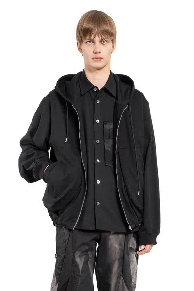 JIYONG KIM DRAPED POCKET ZIP-UP HOODIE