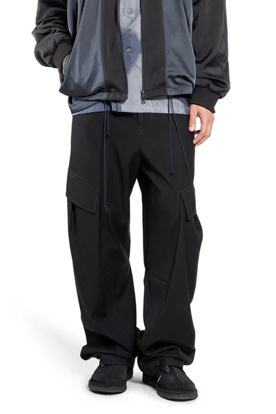 JIYONG KIM CURVED CARGO TROUSERS