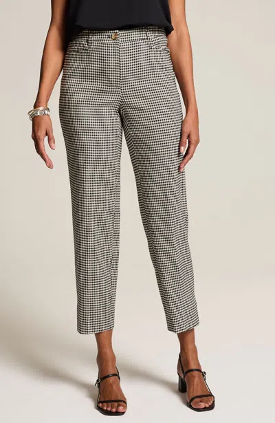 JJILL J.JILL LINEN-STRETCH STRAIGHT-LEG CROPS