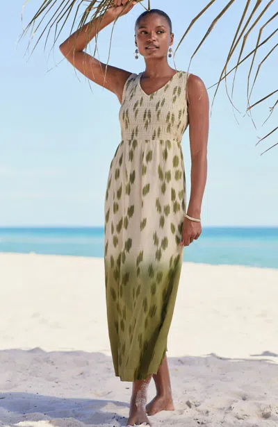 JJILL J.JILL PURE JILL DIP-DYED IKAT DRESS